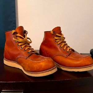10875Goodyear welt construction and iconic flat-bottomed sole with shallow lugs.
